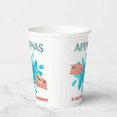 Zitat "Apenas el agua pal marrano" Pappbecher (Rechts)