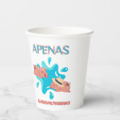 Zitat "Apenas el agua pal marrano" Pappbecher (Vorderseite)