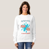 Zitat "Apenas el agua pal marrano" Sweatshirt (Vorne ganz)