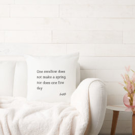 Zitat Aristoteles Schlucken Kissen