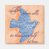 Zitat Art Magnet aus digitalem Kunsthandwerk (Vorne)