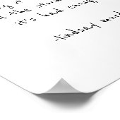 Zitat auf Poster zur Gestaltung inspirierender Poe (Ecke)