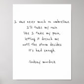 Zitat auf Poster zur Gestaltung inspirierender Poe (Vorne)