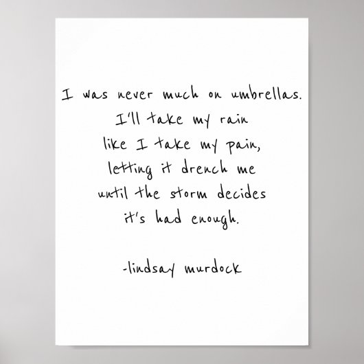 Zitat auf Poster zur Gestaltung inspirierender Poe (Vorne)