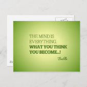 Zitat aus Buddha Postkarte (Vorne/Hinten)