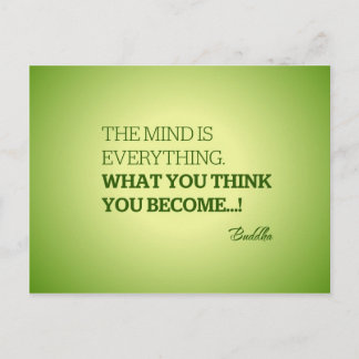 Zitat aus Buddha Postkarte