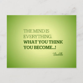 Zitat aus Buddha Postkarte