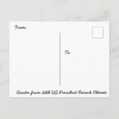 Zitat aus dem 44. US-Präsident Barack Obama Postkarte (Rückseite)