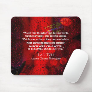 Zitat aus dem antiken chinesischen Philosophen Mousepad