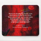 Zitat aus dem antiken chinesischen Philosophen Mousepad (Vorne)
