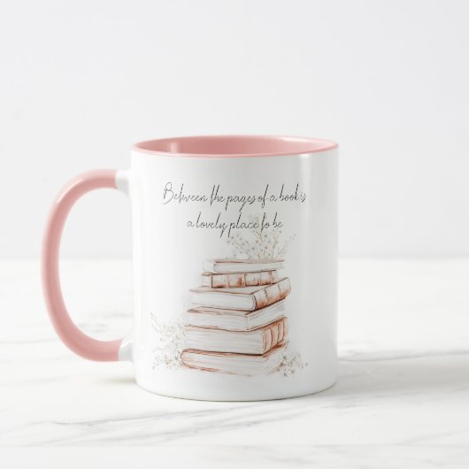 Zitat aus dem Buch Pink Two Tone Tasse (Links)