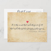 Zitat aus dem Gedicht Edmund Spenser Postkarte (Vorne/Hinten)