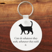 Zitat aus dem Geheimnis des Landbesitzers Schlüsselanhänger (Vorderseite)