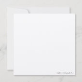 Zitat aus dem hebräischen biblischen Psalm "Abschi Karte (Rückseite)