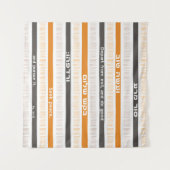 Zitat aus dem hebräischen biblischen Psalm "Abschi Wandteppich (Vorderseite (Horizontal))