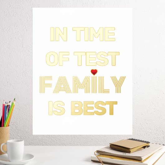 Zitat aus der Familie und Weißgold aus dem roten H Foliendrucke (In Situ (Schreibtisch 2))