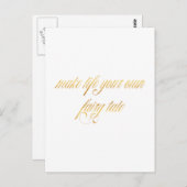Zitat aus der Märchen Gold-Imitate belegen Fairyta Postkarte (Vorne/Hinten)
