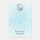 Zitat aus Howling Wolf in einem Boho-Kranz Post-it Klebezettel (Vorderseite)