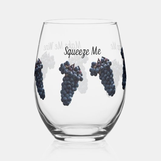 Zitat aus Traubenmost - Weinglas oder Felsglas Weinglas Ohne Stiel (Vorderseite)