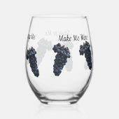 Zitat aus Traubenmost - Weinglas oder Felsglas Weinglas Ohne Stiel (Rückseite)