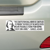 Zitat-Autoaufkleber Samuel Adams Autoaufkleber (Auf Auto)