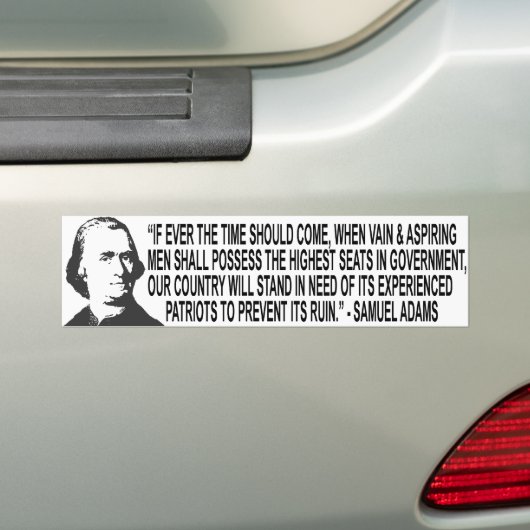 Zitat-Autoaufkleber Samuel Adams Autoaufkleber (Auf Auto)