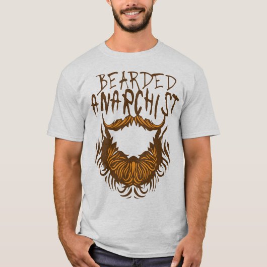 Zitat_Barbe_Barbu_Anarchist_Bearded_Humour_1412 T-Shirt (Vorderseite)