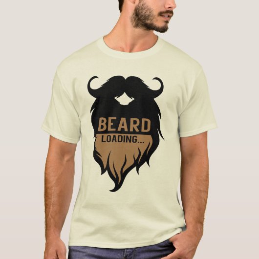 Zitat_Barbe_Beard_Loading_Humour_Moustase_2212 T-Shirt (Vorderseite)
