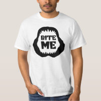 Zitat beißen - Hai-Kiefer-T - Shirt