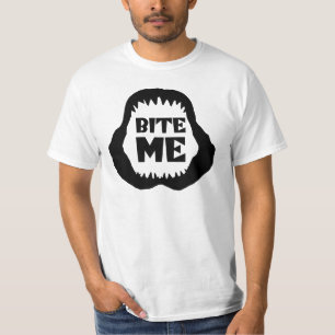 Zitat beißen - Hai-Kiefer-T - Shirt