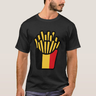 Zitat belgische Flagge einfaches Herz Liebe Belgie T-Shirt