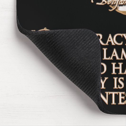 Zitat Bens Franklin: 2 Wölfe u. ein gut Mousepad (Ecke)