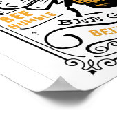 Zitat Biene ist freundlich und gut Poster (Ecke)