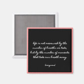 Zitat "Breaths" Magnet (Vorderseite/Rückseite)