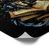 Zitat buchen Ich bin ein Buchdrache kein Worm Read Poster (Ecke)
