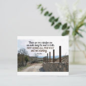 Zitat — Buddha Postkarte (Stehend Vorderseite)