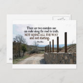 Zitat — Buddha Postkarte (Vorne/Hinten)