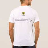 Zitat Charless Bukowski (weiß) T-Shirt (Rückseite)