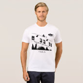 Zitat Charless Bukowski (weiß) T-Shirt (Vorne ganz)