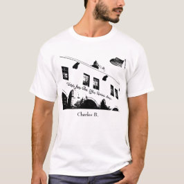 Zitat Charless Bukowski (weiß) T-Shirt