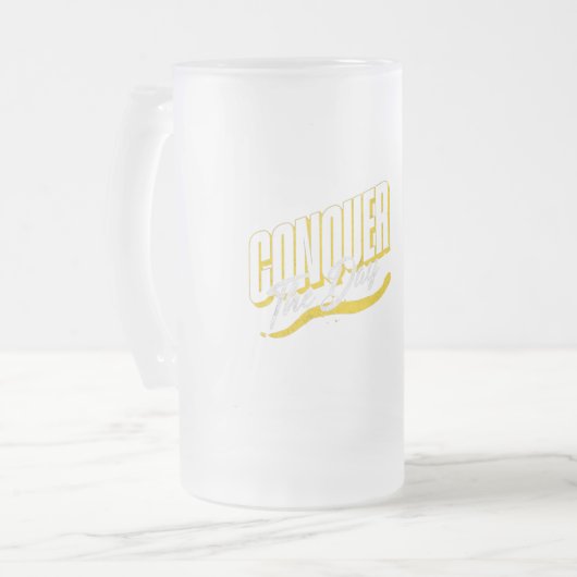 Zitat-Cup mit Inspiration | Positive Vibes Morning Mattglas Bierglas (Vorderseite Links)