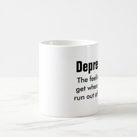 Zitat: Depresso Kaffeetasse (Mittel)