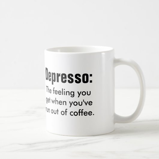 Zitat: Depresso Kaffeetasse (Rechts)