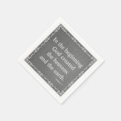 Zitat der Alten Testament-Bibel - Genesis 1:1 Serviette (Ecke)