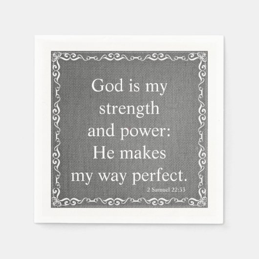 Zitat der Alten Testament-Bibel-Schrift - 2 Samuel Serviette (Vorderseite)