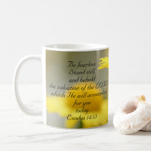 Zitat der Alten Testament-Bibelschrift - Exodus 14 Kaffeetasse