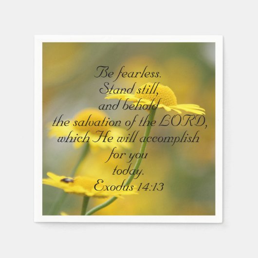 Zitat der Alten Testament-Bibelschrift - Exodus 14 Serviette (Vorderseite)
