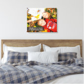 Zitat der Anleihe, die mit Ihrem Foto verschleiert Leinwanddruck (Insitu (Schlafzimmer))