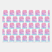 Zitat der besten Freunde von zwei Mädchen Geschenkpapier Set (Vorderseite)