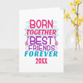 Zitat der besten Freunde von zwei Mädchen Karte (Gelbe Blume)